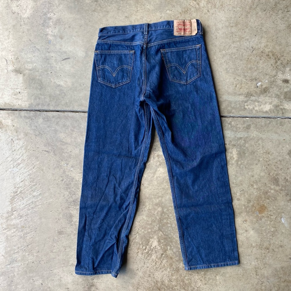 Vintage y2k Levi’s 501 denim jeans button fly red tab 38/32  straight